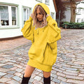 Women Fashion Solid Color Clothes Hoodies Pullover Coat Hoody Sweatshirt