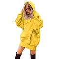 Women Fashion Solid Color Clothes Hoodies Pullover Coat Hoody Sweatshirt